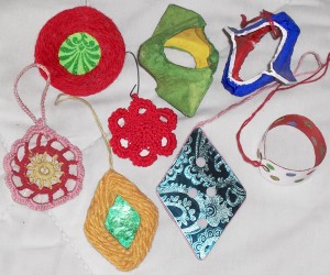 Linda's homemade ornaments