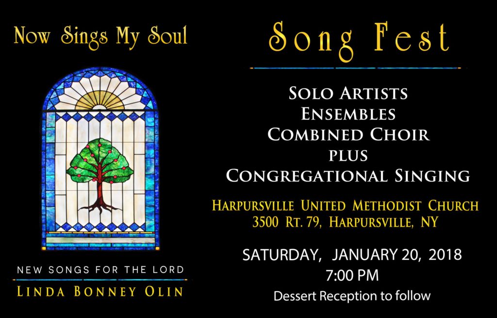 Event poster for Now Sings My Soul Song Fest