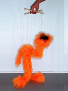 Bonnie the furry bird marionette