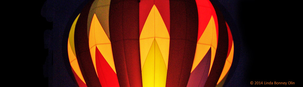 Night balloon launch-detail