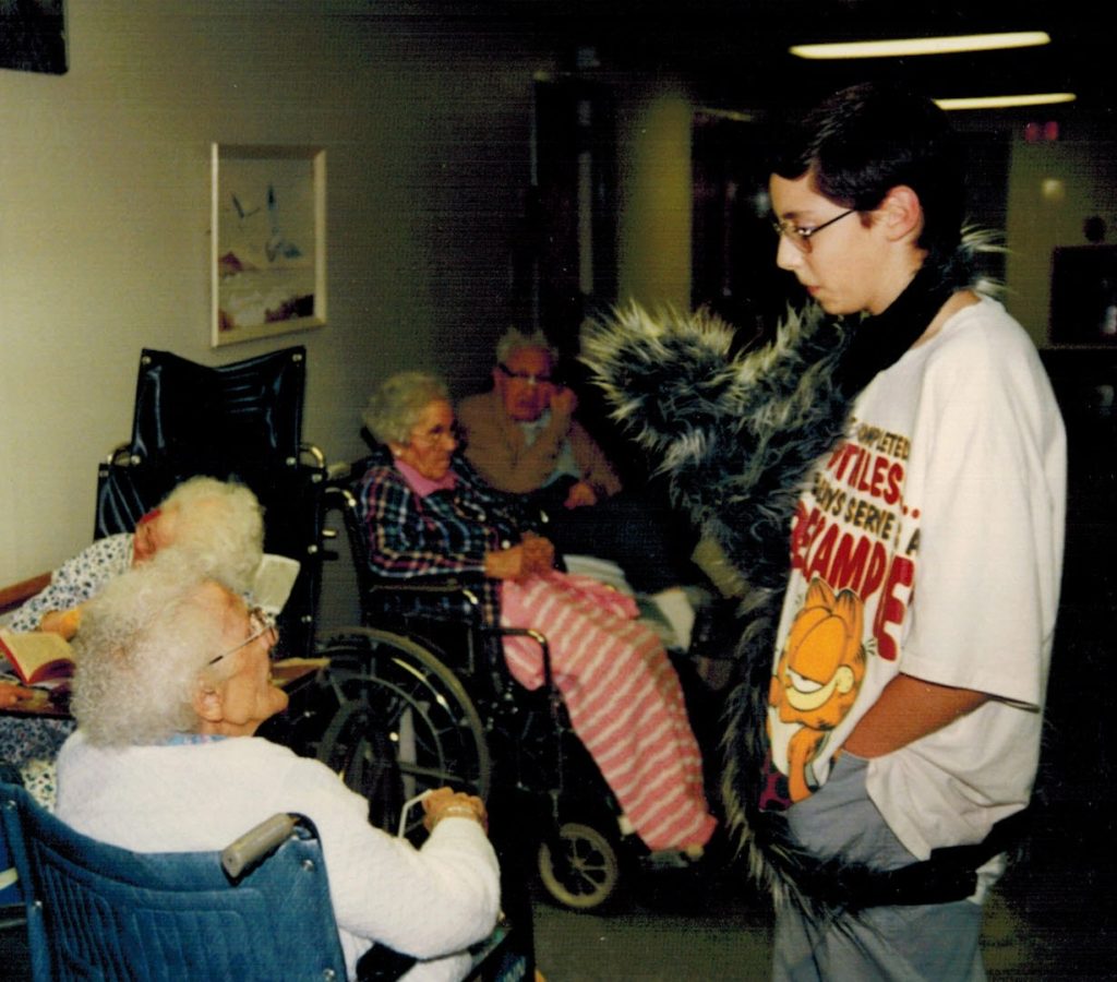 Jeff & Clyde visit a nursing home